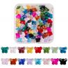 Glass beads - butterflies 10x8x5.5 mm. 4 pcs