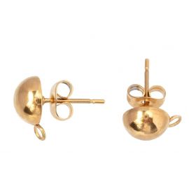 Stainless steel earring hooks 2 pairs