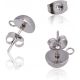 Stainless steel earring hooks 2 pairs