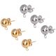 Stainless steel earring hooks 2 pairs