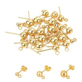 Stainless steel 304 earring hooks in 3 sizes - 17/16/14 mm. 3 pairs
