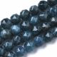Akmens krelles - Natural Apatite krelles. Zilā krāsa apaļš slīpēta izmērs 6-7 mm 1 šķipsna