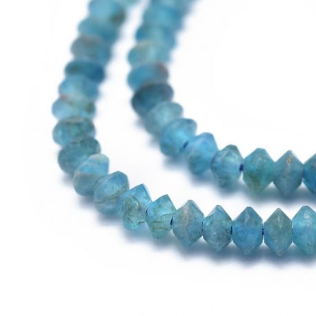 Natural Apatite beads 3x15 mm. 1 thread