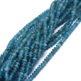 Natural Apatite beads 3x15 mm. 1 thread