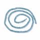 Akmens krelles - Natural Apatite krelles. Gaiši zilganā krāsā apaļām malām caurspīdīgs izmērs 3-35 mm 1 šķipsna