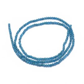 Natural Apatite beads 2 mm. 1 thread