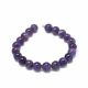 Stone beads - Natural Amethyst beads. Violet color round partially transparent size 8 mm 1 thread