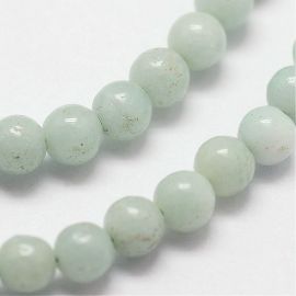 Natural Amazonite beads 2 mm. 1 thread