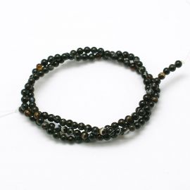 Natural Agate beads 2 mm. 1 thread