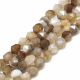 Natural Agate beads 8x75 mm. 1 thread