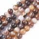 Natural Ribbon Agate beads 4 mm. 1 thread