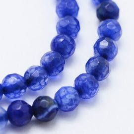 Agate beads 4 mm. 1 thread