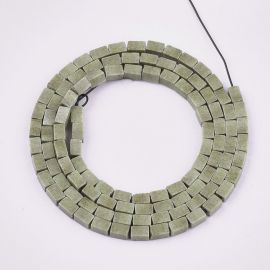 Natural Agate beads 4-3x2x2 mm. 1 thread