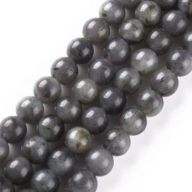 Natural Labradorite beads AB+ class 6 mm. 1 thread