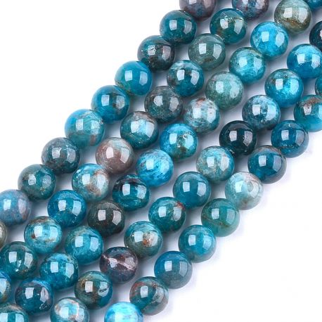 Dabīgās Apatīta krelles 8 mm. 1 pavediens