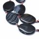 Natural Agate beads 42-38x30-28x8-6 mm. 1 pc