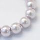 Zubehör für Schmuck - Natürliche amerikanische türkische Perlen. Blau-grau-braune Farbe rund matt lackiert Größe 8 mm 1
