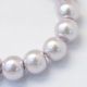 Accessories for jewelry - Natural American Turkish beads. Blue-gray-brown color round matte painted size 8 mm 1
