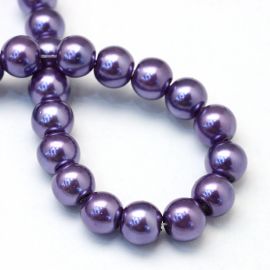 Glass beads 6 mm. 1 thread