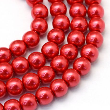Glass beads 6 mm. 1 thread