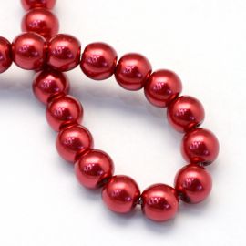 Glass beads 6 mm. 1 thread