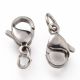 Stainless steel 304 clasp-karabiner with ring 11x7x3 mm. 10 pcs