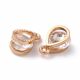 Pakabukas su Cirkonio akute 13x8x6 mm. 2 vnt