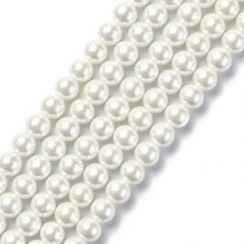 Glass beads 8 mm. 1 thread