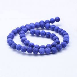Lava beads 8 mm. 1 thread