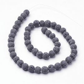 Looduslikud laavahelmed 10 mm. 1 niit