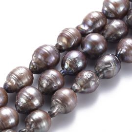 Natural Baroque Keshi pearls 20-12x13-10x12-9 mm.