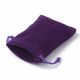 Dekorācijas - Samta dāvanu maisiņš. Violets izmērs 7x5 cm 4 gab. 1 soma