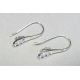 Hooks for piercing, silver-plated, size 24x13 mm
