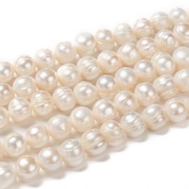 Saldūdens pērles 11-10 mm. 1 pavediens