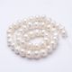 Freshwater pearls AA class 10-9 mm. 1 thread