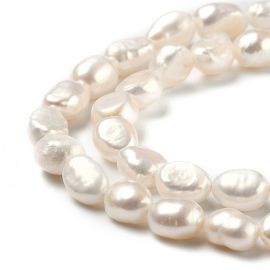 Natural freshwater pearls grade A 7-6x6-5 mm. 1 thread