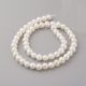 Natural freshwater pearls grade A 8-7x7-6 mm. 1 thread