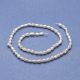 Natürliche Süßwasserperlen 6-3x4-3 mm. 1 Thread