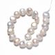 Dabīgās saldūdens pērles 9-8x11-8x7-5 mm. 1 pavediens