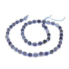 Natural Jolita beads 7-5x6 mm. 1 thread