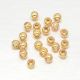 Accessories for jewelry - Brass insert. Gold-colored Round gold-plated 18K inner hole diameter ~1 mm. size 3 mm 8