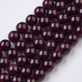 Natürliche Granatperlen 8 mm. 1 Thread