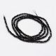 Natural Black Spinel krelles 2 mm. 1 pavediens
