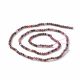 Natural Red Corundum/Ruby and Sapphire beads 2-2.5 mm. 1 thread