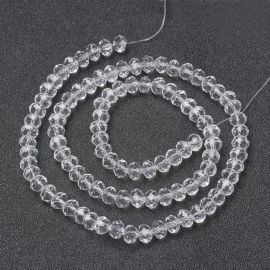 Glass beads 10x8 mm. 1 thread