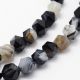 Natural Ribbon Agate helmed 8 mm. 1 niit