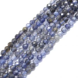 Natürliche Jolit/Cordierit/Dichroit-Perlen 3 mm. 1 Thread