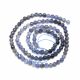 Natural Jolite/Cordierite/Dichroite beads 3 mm. 1 thread
