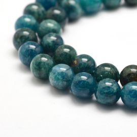 Natural Apatite beads 8 mm. 1 thread