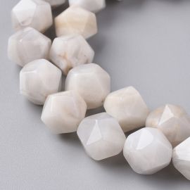 Looduslikud hallid ahhaat helmed 10 mm. 4 tk